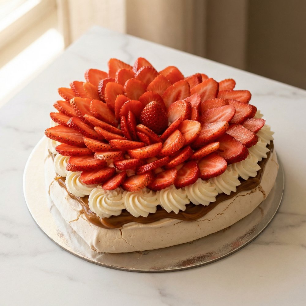 Heart Pavlova — A heart-shaped pavlova that makes the perfect romantic gesture. Built on a crisp